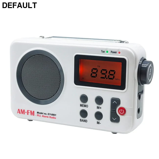 Portable Radio AM FM Audio Receiver Stable Signal WHITE / CHINA Radios AM/FM