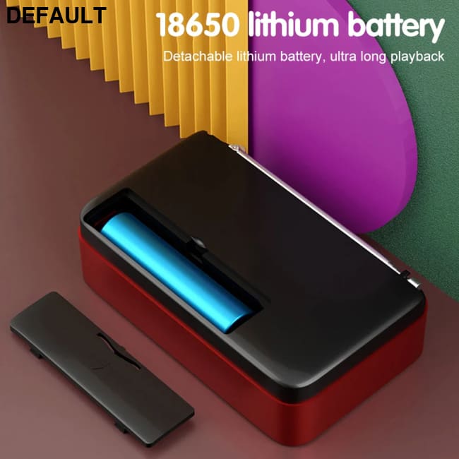 Portable Radio Music Player Handheld Rechargeable Digital FM USB TF MP3 Speaker Devices Supplies With LED Display Green