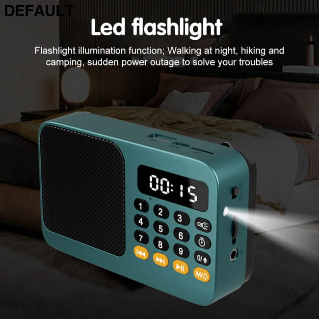 Portable Radio Music Player Handheld Rechargeable Digital Green Radios Best Selling Products AM/FM
