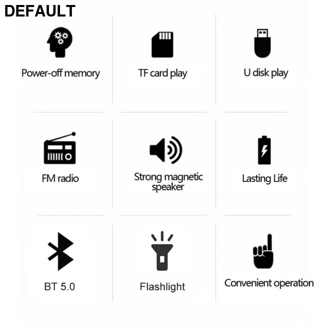 Portable Radio Music Player Handheld Rechargeable Digital FM USB TF MP3 Speaker Devices Supplies With LED Display Green