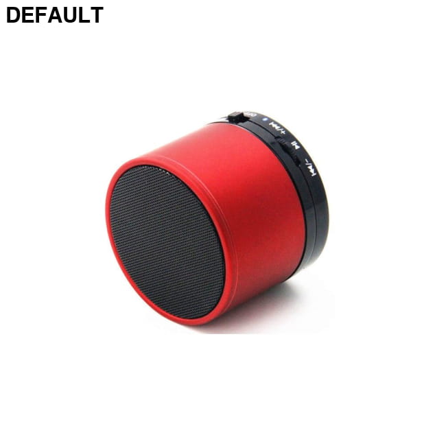 Portable Subwoofer Bluetooth Speaker with Mic and TF Card Support Red Mini Speakers