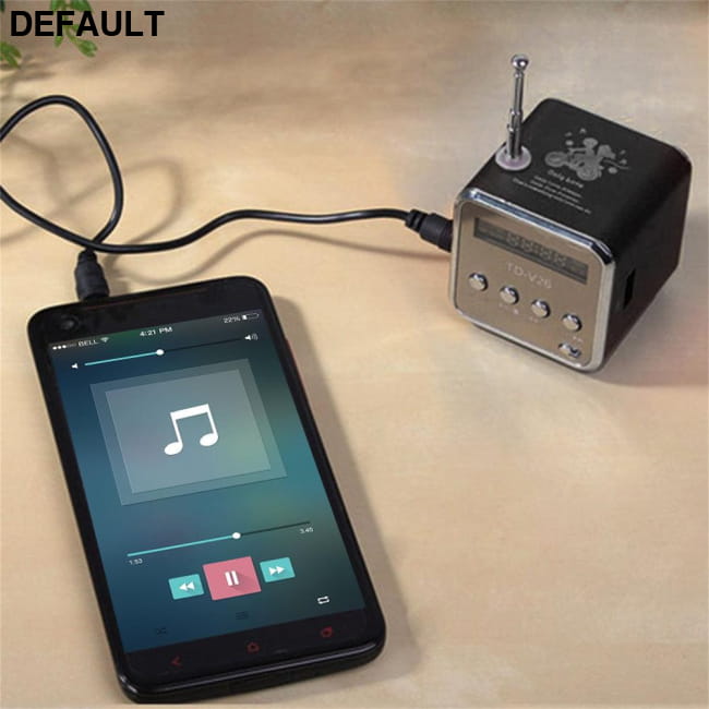 Portable USB Mini Stereo Speaker Wireless Music Player Black Bluetooth Speakers