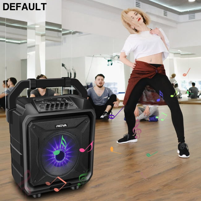 Portable Wireless Party Speaker with Disco Lighting Black Audio Systems Best Selling Products