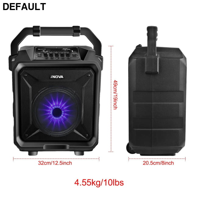 Portable Wireless Party Speaker with Disco Lighting Black Audio Systems Best Selling Products
