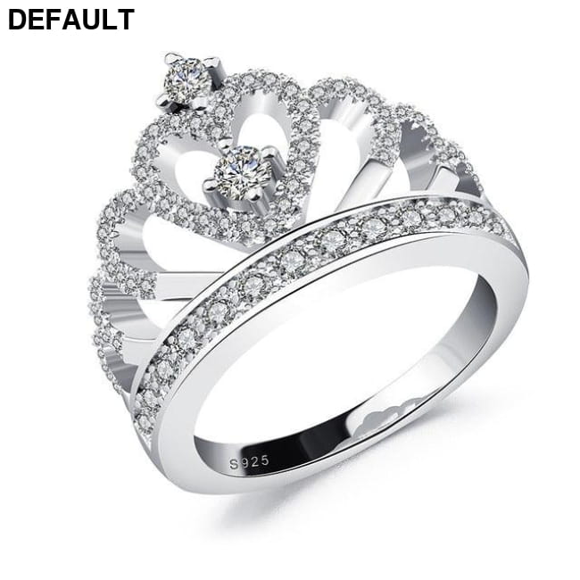 Princess Crown Ring Sterling Silver Rings