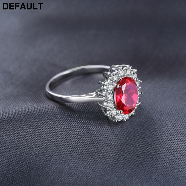 Princess Diana William Engagement Wedding Created Red Ruby 6 / Rosso Rings Best Selling Products