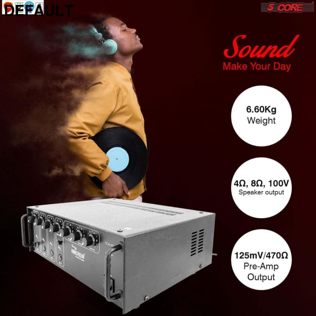 Products Amplifier Home Audio Receiver Amp Stereo System USB Input 3 Mic Aux Mini For Speakers Surround Sound 5 Core