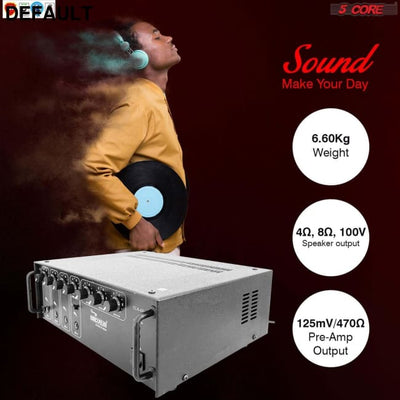 Products Amplifier Home Audio Receiver Amp Stereo System USB Input 3 Mic Aux Mini For Speakers Surround Sound 5 Core