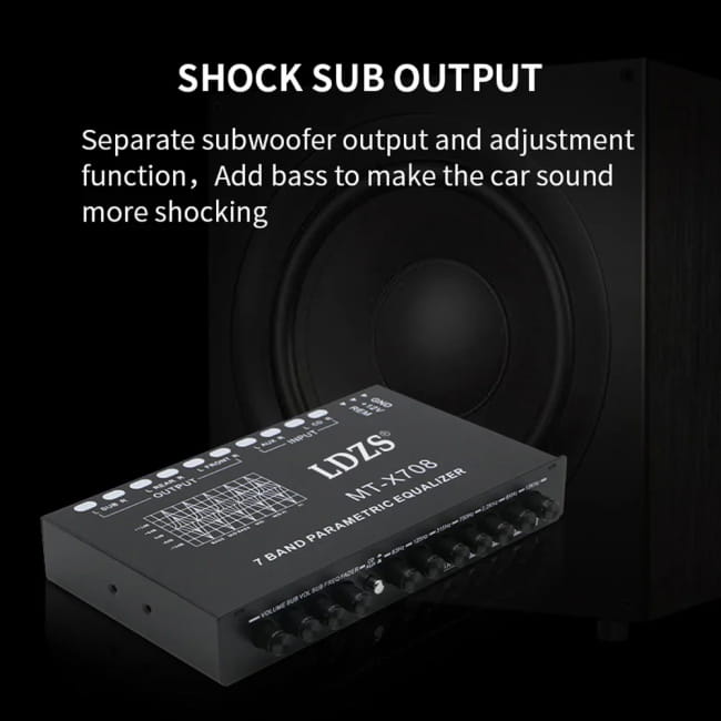 Professional 7 Band Car Equalizer Multifunctional Audio Amplifiers Electronics