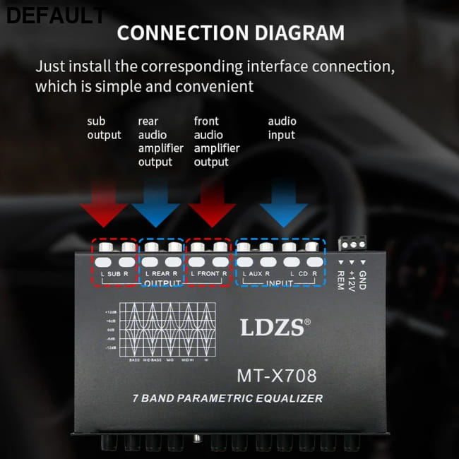 Professional 7 Band Car Equalizer Multifunctional Audio Amplifiers Electronics