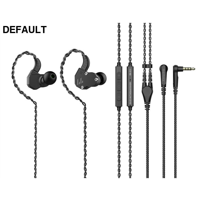 Professional wired headset Black Earbuds Headsets
