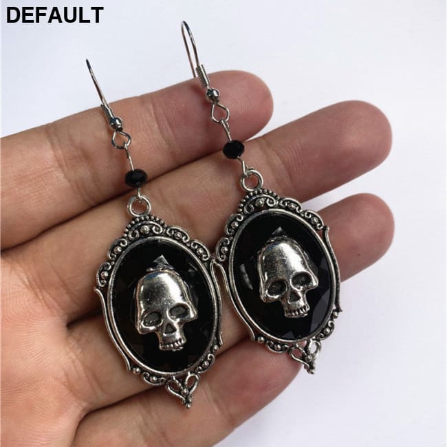 Punk Exaggerated Vintage Alloy Men’s Earrings Silver Men