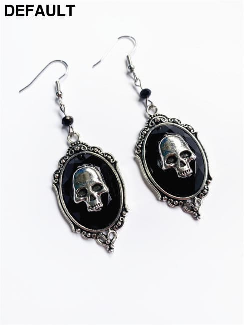 Punk Exaggerated Vintage Alloy Men’s Earrings Silver Men