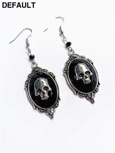 Punk Exaggerated Vintage Alloy Men’s Earrings Silver Men