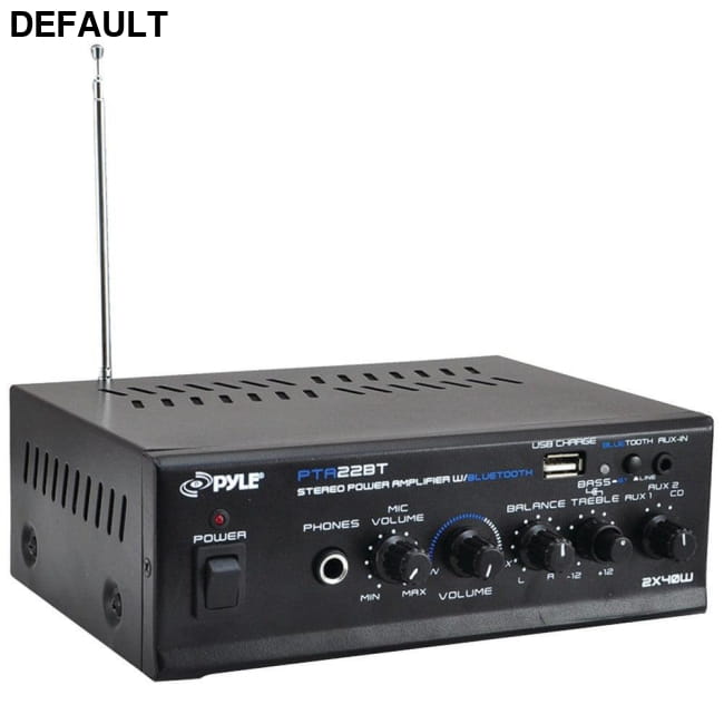 Pyle Pro PTA22BT 40-Watt x 2 Mini Blue Series Bluetooth PYRPTA22BT Home Audio Receiver Power Amplifiers