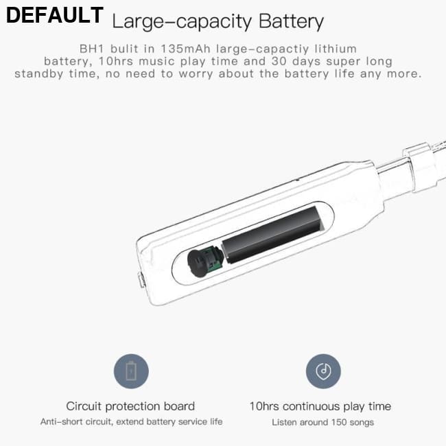 QCY BH1 Active Noise Cancelling Bluetooth Headphones Wireless Headset Stereo Neckband Sport Earbuds with Microphone