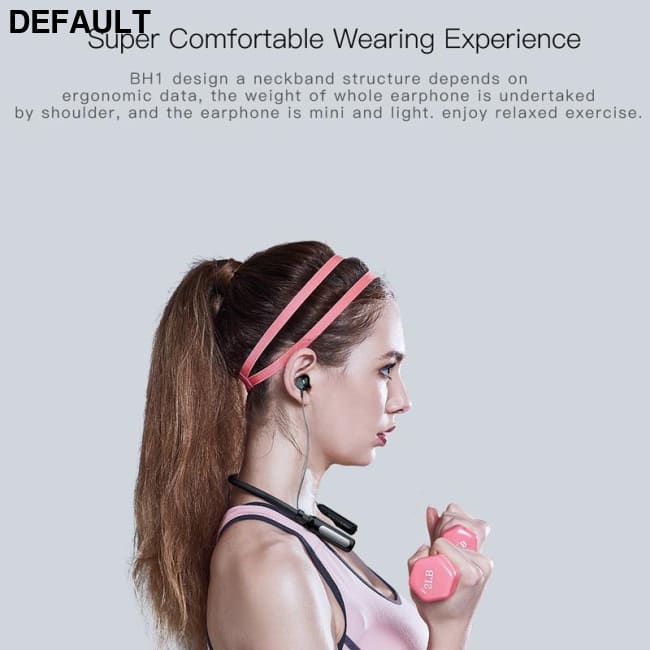 QCY BH1 Active Noise Cancelling Bluetooth Headphones Wireless Headset Stereo Neckband Sport Earbuds with Microphone