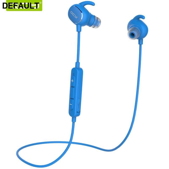 QCY QY19 Sports Bluetooth Earphones Wireless Sweatproof Headset Music Stereo Earbuds V4.1 with Microphone Blue Headsets