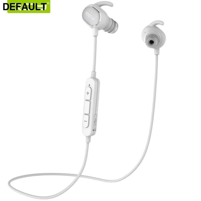 QCY QY19 Sports Bluetooth Earphones Wireless Sweatproof Headset Music Stereo Earbuds V4.1 with Microphone White