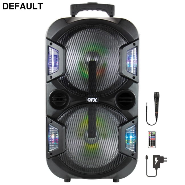 QFX PBX-210 2 x 10-Inch Portable Party Sound System Bluetooth Speakers Audio Electronics