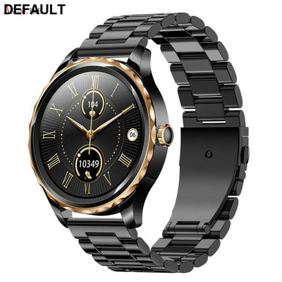 QR02 smart watch HD Bluetooth call AI voice mobile payment health monitoring multi sport Three black steel plants Men
