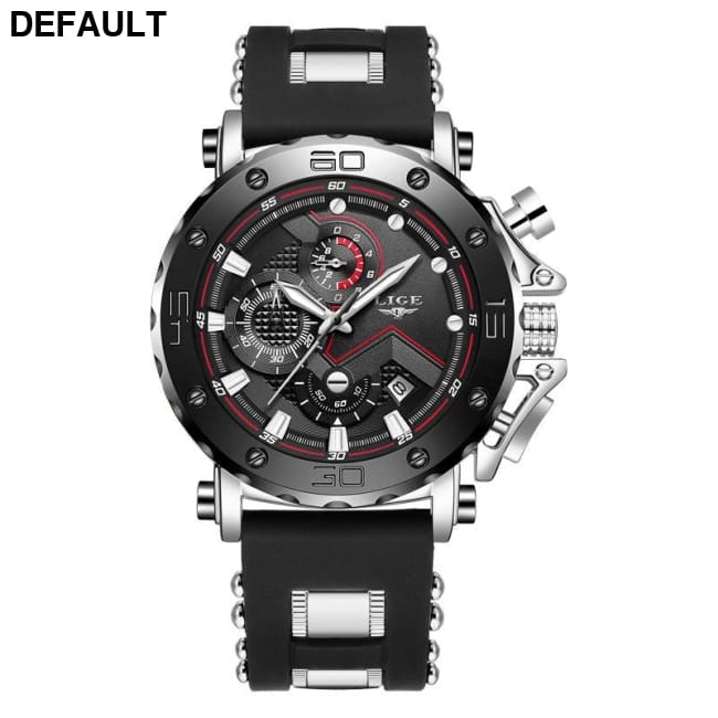 Quartz Calendar Multifunctional Waterproof Watch Chronograph Table Tape Silver Blue Men Watches Best Selling Products