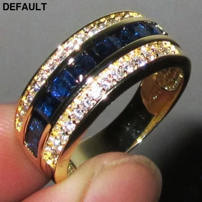Real Diamond Sapphire Ring for Women 18k Gold Bague or Jaune Bizuteria Jewelry Anillos Men Gemstone Anel Rings