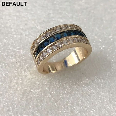 Real Diamond Sapphire Ring for Women 18k Gold Bague or Jaune Bizuteria Jewelry Anillos Men Gemstone Anel Rings
