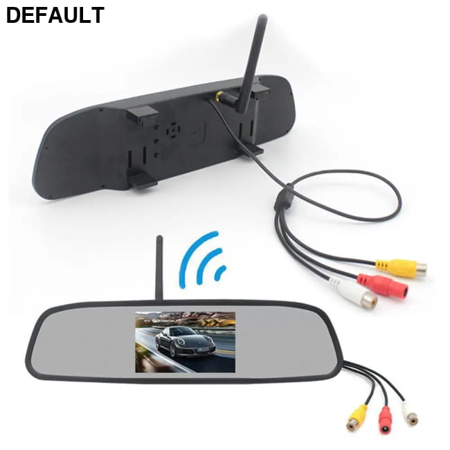Rearview Mirror Camera Dvr 4.3-inch Rear View + Black Car Cameras + Backup