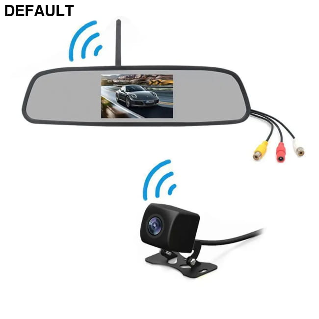 Rearview Mirror Camera Dvr 4.3-inch Rear View + Black Car Cameras + Backup