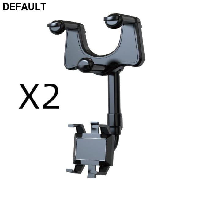 Rearview Mirror Phone Holder For Car Rotatable Black 2PCS Best Selling Products