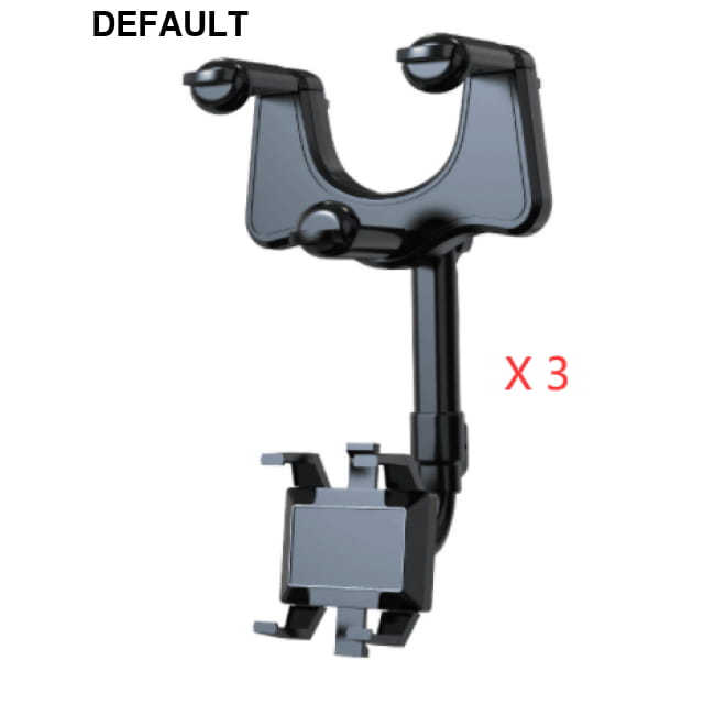 Rearview Mirror Phone Holder For Car Rotatable Black 3pcs Best Selling Products