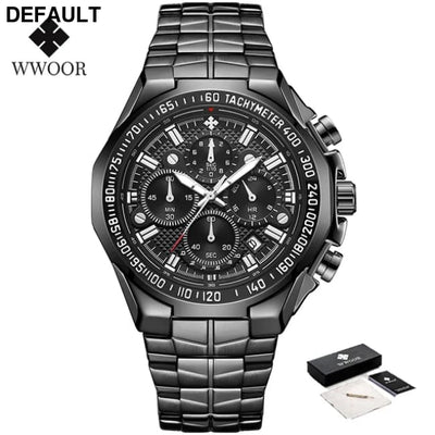 Relogio Masculino WWOOR Mens Watches 2024 Top Brand Luxury Wrist For Men Gold Big Golden Male Chronograph Wristwatch