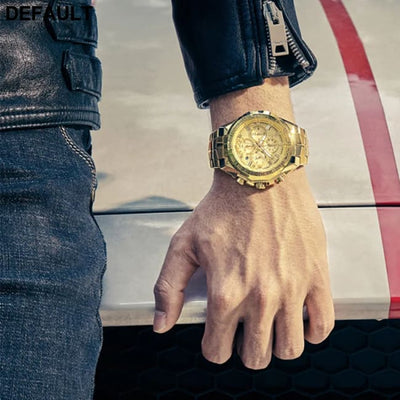 Relogio Masculino WWOOR Mens Watches 2024 Top Brand Luxury Wrist For Men Gold Big Golden Male Chronograph Wristwatch