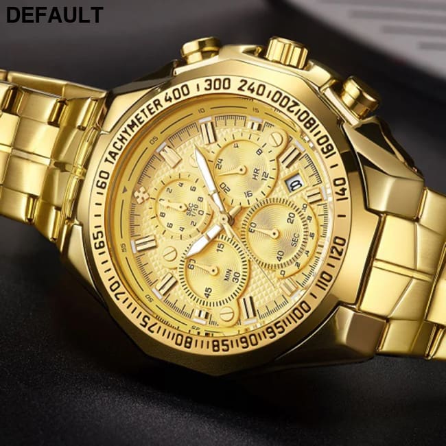 Relogio Masculino WWOOR Mens Watches 2024 Top Brand Luxury Wrist For Men Gold Big Golden Male Chronograph Wristwatch