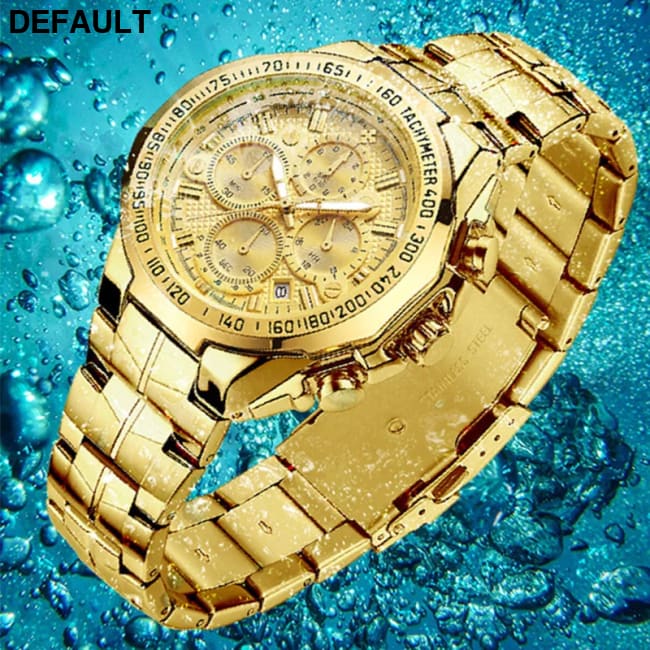 Relogio Masculino WWOOR Mens Watches 2024 Top Brand Luxury Wrist For Men Gold Big Golden Male Chronograph Wristwatch