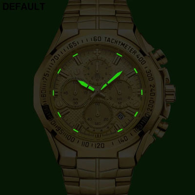 Relogio Masculino WWOOR Mens Watches 2024 Top Brand Luxury Wrist For Men Gold Big Golden Male Chronograph Wristwatch