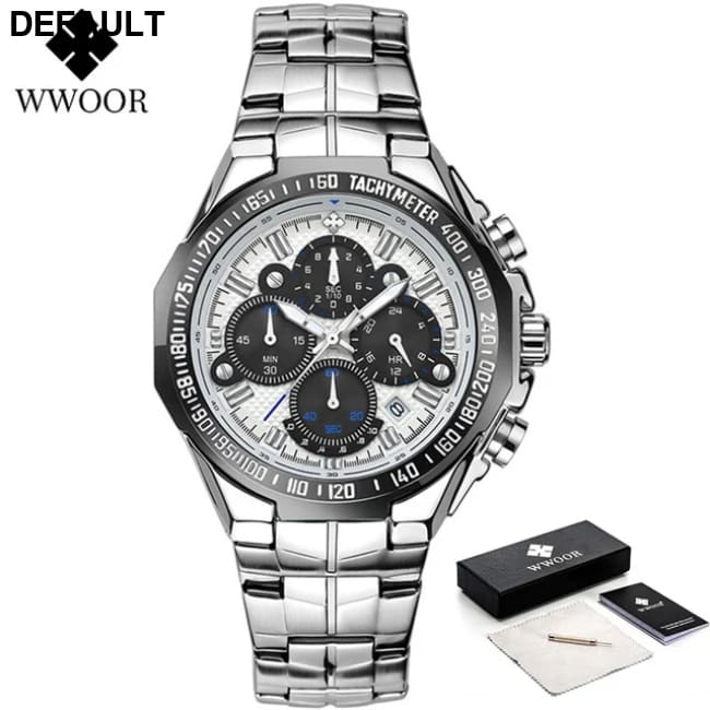 Relogio Masculino WWOOR Mens Watches 2024 Top Brand Luxury Wrist For Men Gold Big Golden Male Chronograph Wristwatch