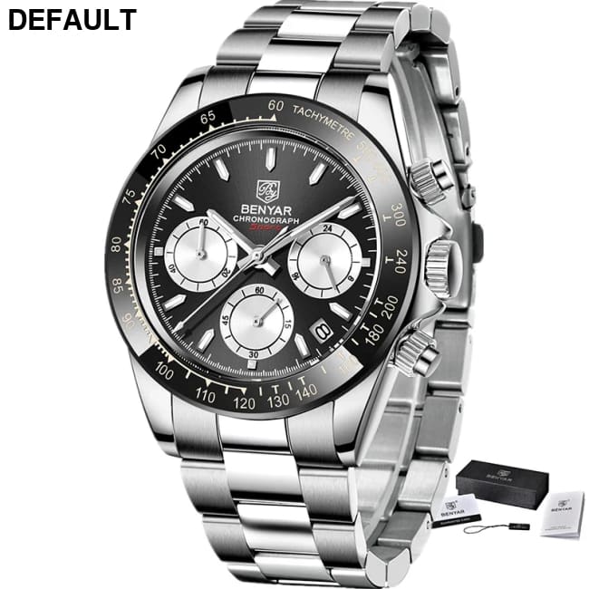 Relojes Hombre 2024 BENYAR New Watches Men Luxury Brand Chronograph Male Sport Waterproof Stainless Steel Quartz Watch