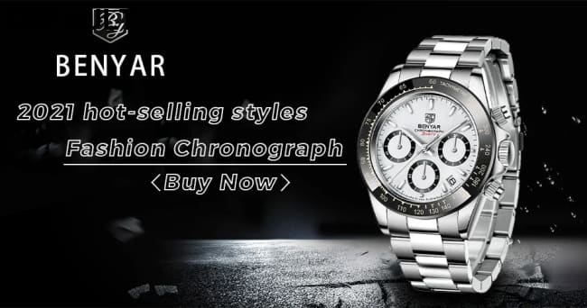 Relojes Hombre 2024 BENYAR New Watches Men Luxury Brand Chronograph Male Sport Waterproof Stainless Steel Quartz Watch