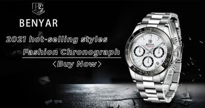 Relojes Hombre 2024 BENYAR New Watches Men Luxury Brand Chronograph Male Sport Waterproof Stainless Steel Quartz Watch