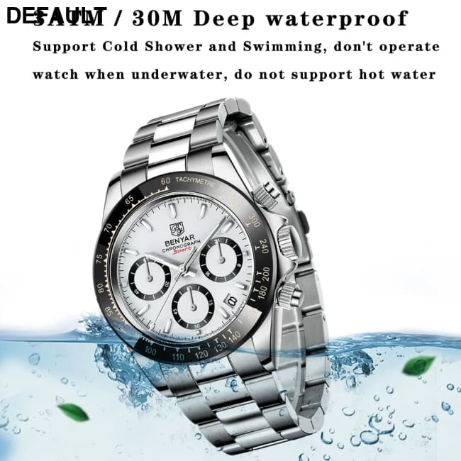 Relojes Hombre 2024 BENYAR New Watches Men Luxury Brand Chronograph Male Sport Waterproof Stainless Steel Quartz Watch