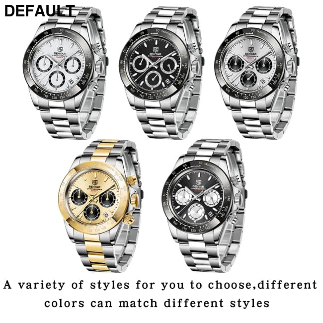 Relojes Hombre 2024 BENYAR New Watches Men Luxury Brand Chronograph Male Sport Waterproof Stainless Steel Quartz Watch