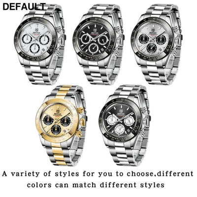 Relojes Hombre 2024 BENYAR New Watches Men Luxury Brand Chronograph Male Sport Waterproof Stainless Steel Quartz Watch