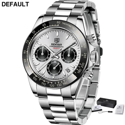 Relojes Hombre 2024 BENYAR New Watches Men Luxury Brand Chronograph Male Sport Waterproof Stainless Steel Quartz Watch