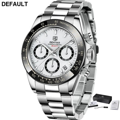 Relojes Hombre 2024 BENYAR New Watches Men Luxury Brand Chronograph Male Sport Waterproof Stainless Steel Quartz Watch