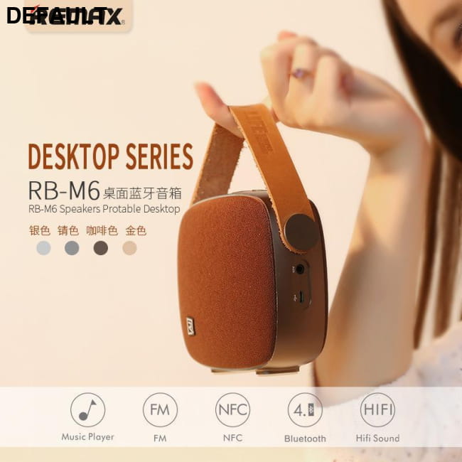 Remax M6 high quality mini portable desktop wireless Bluetooth Speakers