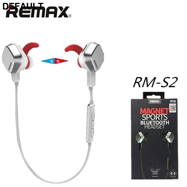 Remax S2 magnetic adsorption wireless Bluetooth headset sports running music fashion wire camera with mic phone
