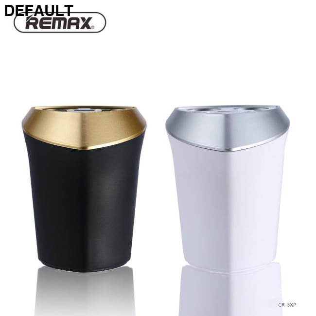 Remax Smart Car Cup 3 USB Charger Cigarette Lighter White Bluetooth FM Transmitters Electronics