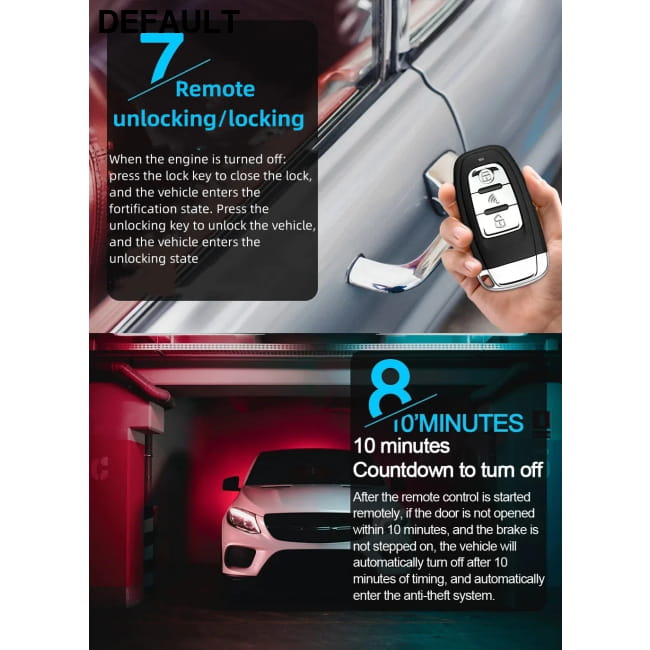 Remote Starter and Car Alarm Smart App Start Stop Electronics